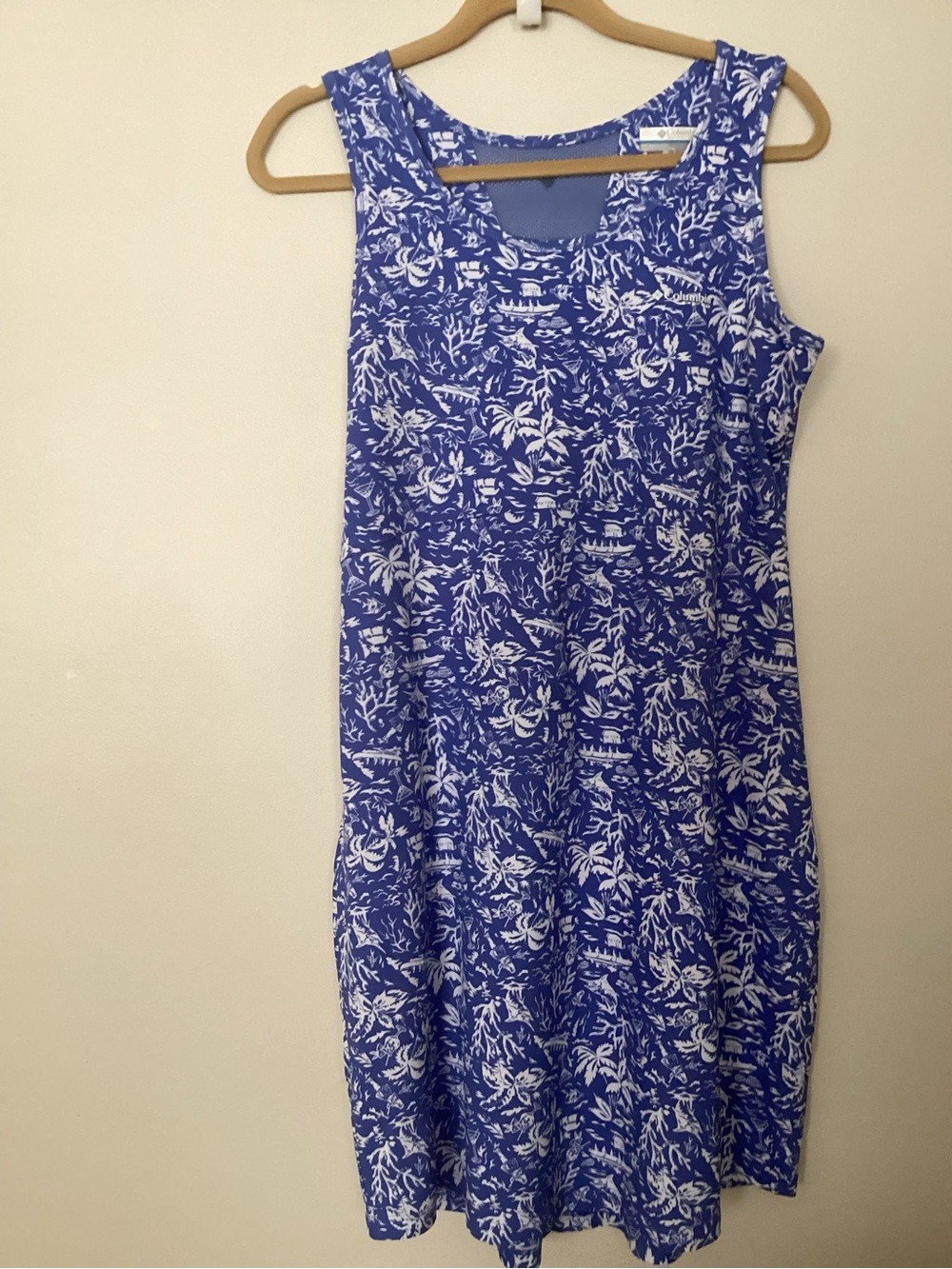 Columbia Blue and White Women's PFG Dress